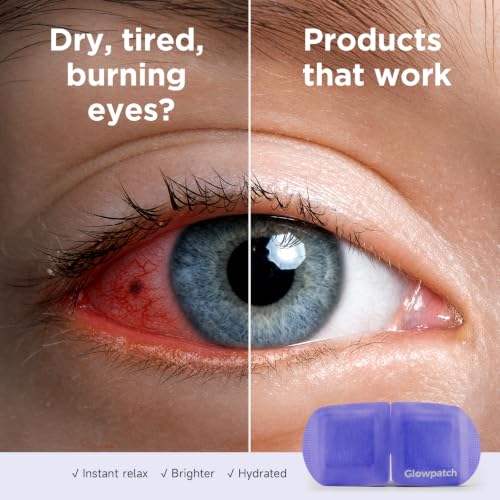 Glowpatch 32 Pack Self-Heating Steam Eye Masks for Dry Eye Relief