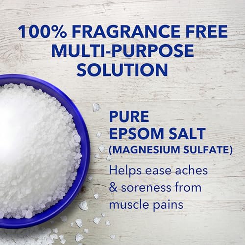 Dr Teal's Fragrance-Free Epsom Salt 4 lbs - Soothing Muscle Soak, Pack of 1