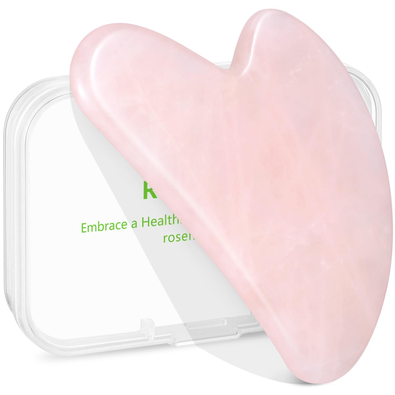 Jade Gua Sha Facial Tool - 2 Pcs Face Sculpting Massage Stones for Jawline Definition & Puffiness Reduction | Skin Care Tools for All