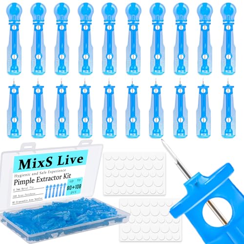 Sterile Pimple Needle Kit - 80 Ultra-Fine Acne Needles & 108 Stickers