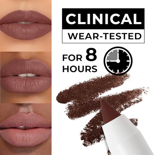 Lamel Gel Lip Liner Pencil Intense Brown 2-in-1 Waterproof Lipstick & Lip Contour