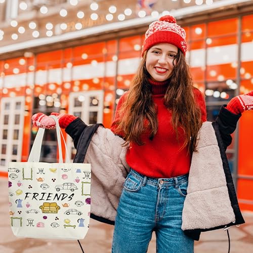 Friends Canvas Tote Bag - Reusable Cotton Bag for Shopping & Travel