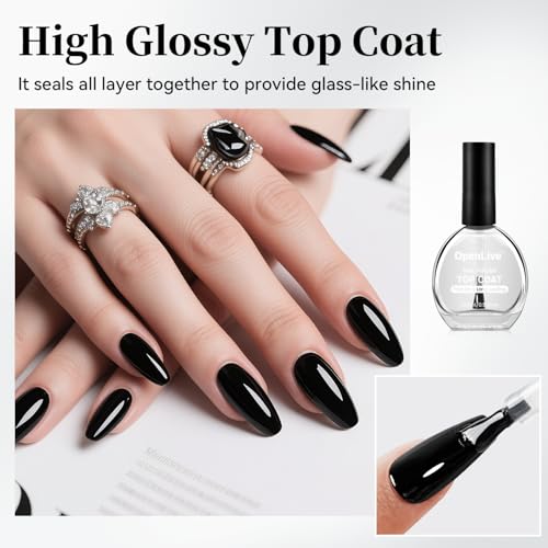 OpenLive 16.5ml Fast-Drying Clear Top Coat Nail Polish