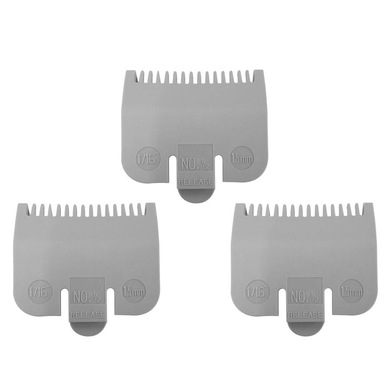 Replacement for Wahl Professional Color Coded Clipper Guide Comb Attachment #1/2, 1/16", 1.5mm （3 pack）