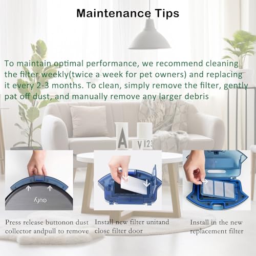 eufy RoboVac Replacement Parts Kit - 11S, 12, 15T, 30C Compatible