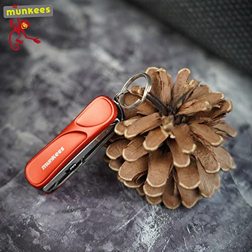 6-in-1 Manicure Keychain Multi-Tool with Nail Clippers & Tweezers