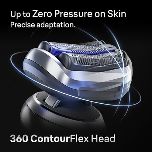 Braun Series 7 Electric Shaver for Men, Wet & Dry Foil Razor, 4-in-1 SmartCare Clean & Charge Center, Precision Trimmer Attachment, Replacement Shaver Head, Travel Case, Grey 7187ps