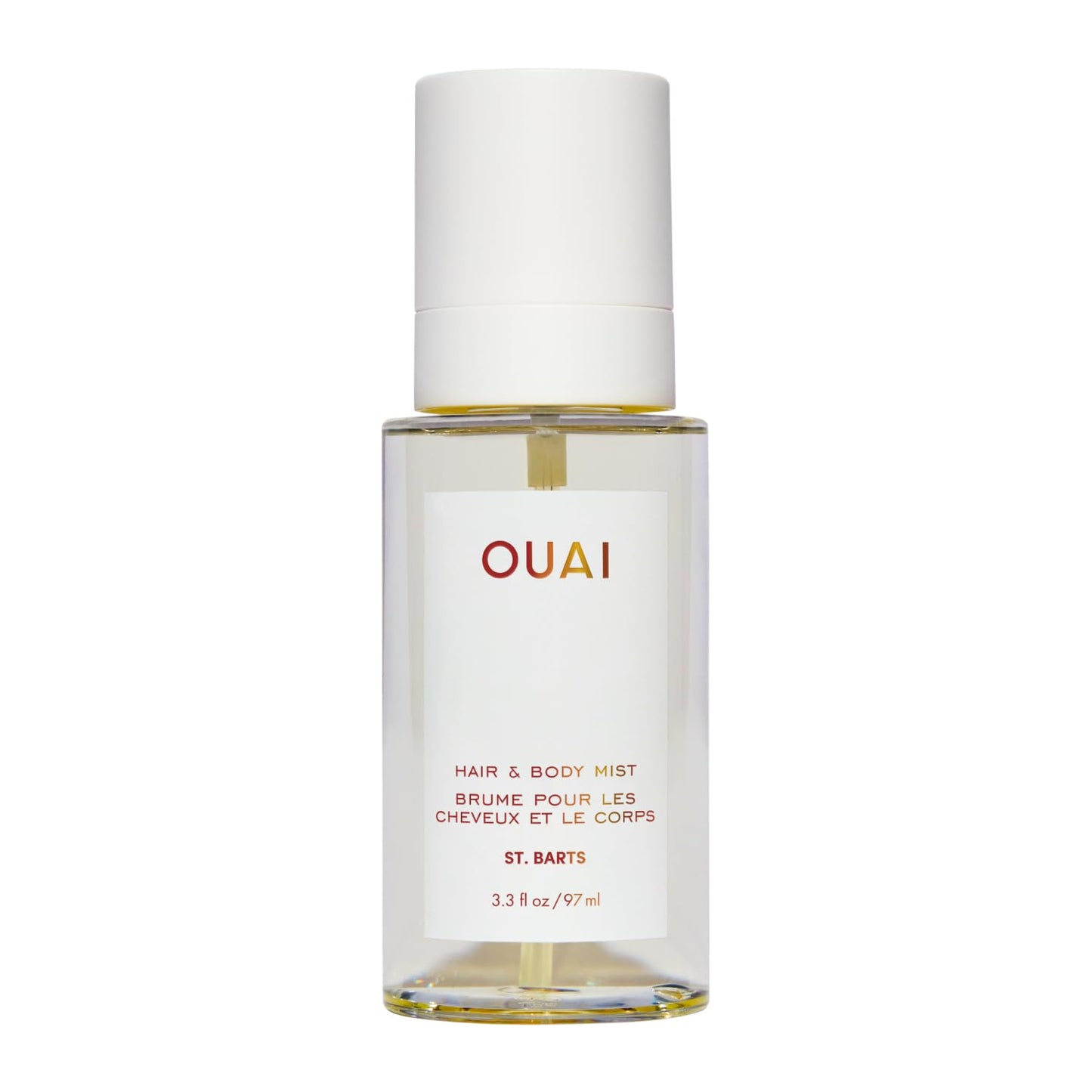 OUAI St. Barts Hair and Body Mist - Tropical Hair Perfume & Body Spray with Dragonfruit, Orange Blossom, Tuberose | 3.3 Fl Oz