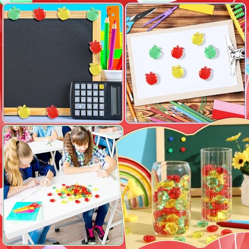 120pcs Mini Acrylic Crystal Gems for Back to School Decor