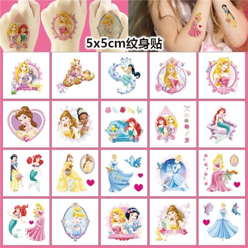 40-Pack Cartoon Temporary Tattoos for Birthday Parties