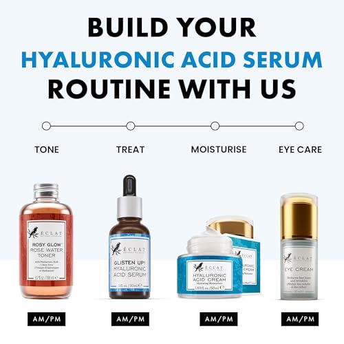 Eclat Skincare Hyaluronic Acid Serum for Face – 2.5% Hydrating B5 Formula