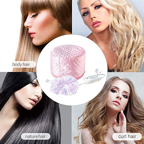 Yomagine Pink Hair Heat Treatment Cap for Deep Conditioning
