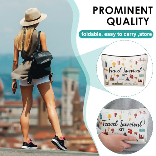 Kacctyen 4 Pack Travel Cosmetic Bags for Women - Travel Gift Set