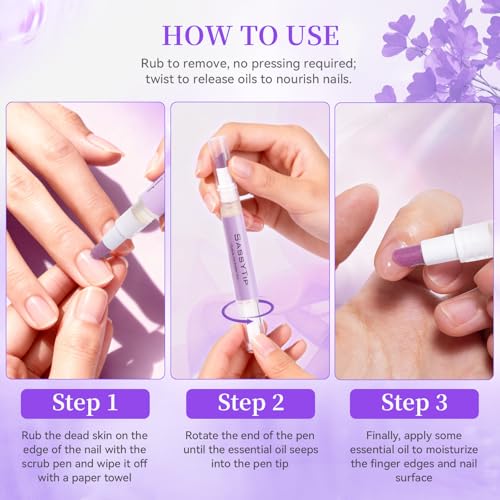 SASSYTIP 2-in-1 Cuticle Pusher and Nourishing Oil Pen for Nail Care