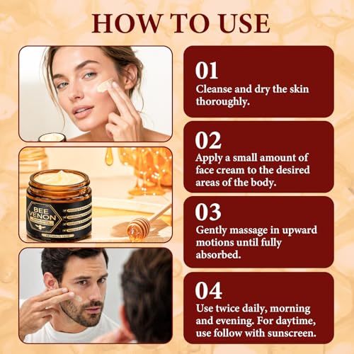 Kallteren Bee Venom Skin Cream - Anti-Aging Moisturizer for Face & Body