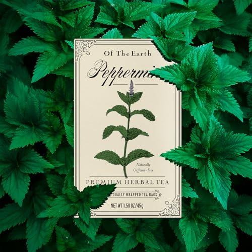 Of The Earth Pure Peppermint Herbal Tea - Caffeine-Free 30 Bags