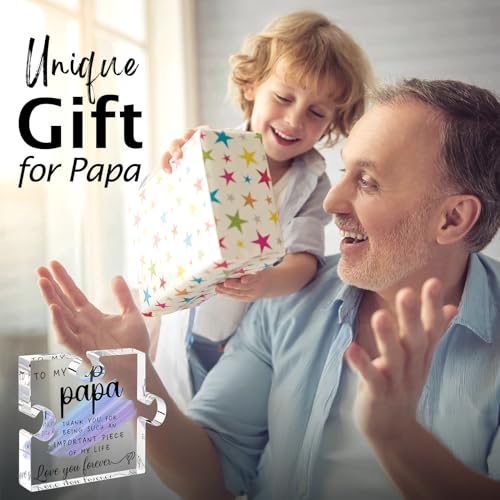 Heartwarming Papa Gift Plaque - Perfect for Father's Day