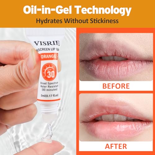 SPF 30 Sunscreen Lip Balm 24 Pack - Moisturizing & Clear Finish