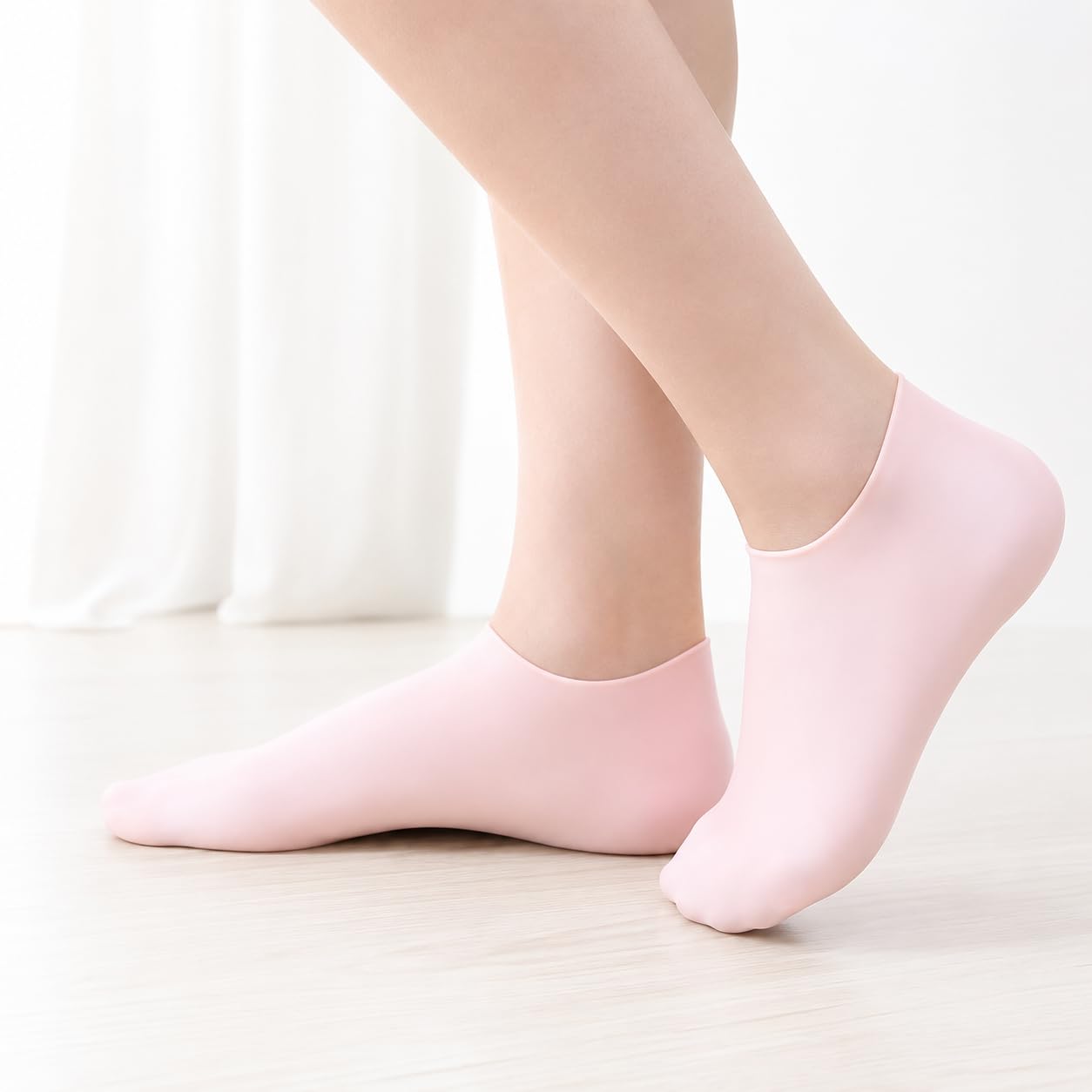Moisturizing Socks for Dry Cracked Heels - 1 Pair Silicone Foot Socks for Women & Men, Rough Skin Softening, Reusable Hydration Socks, Mother's Day Gift
