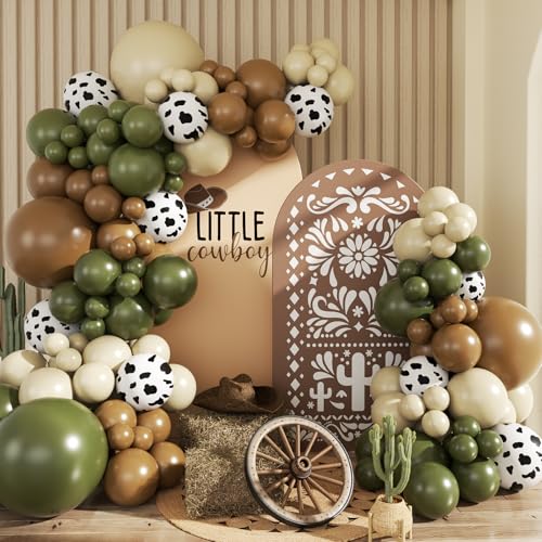 Cowboy Balloon Arch Kit for Baby Shower & 1st Birthday - 124pcs