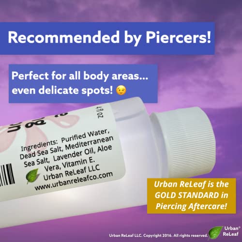 Urban ReLeaf Gentle Piercing Solution with Lavender Oil - 4oz