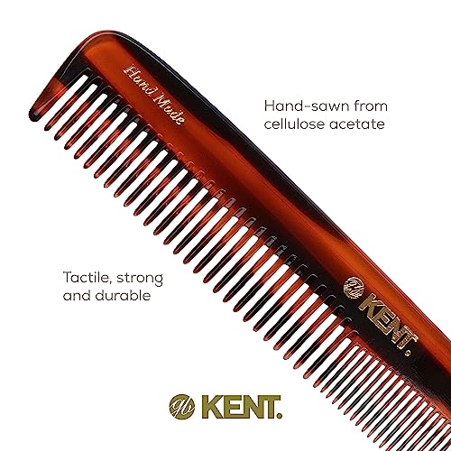 Kent 9T Tortoise Fine & Wide Tooth Detangler Comb - 2 Pack