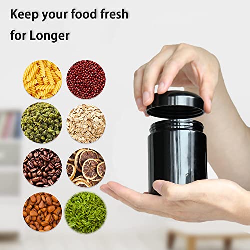 Matoolser 100ml Black Glass Airtight Storage Jar with UV Protection