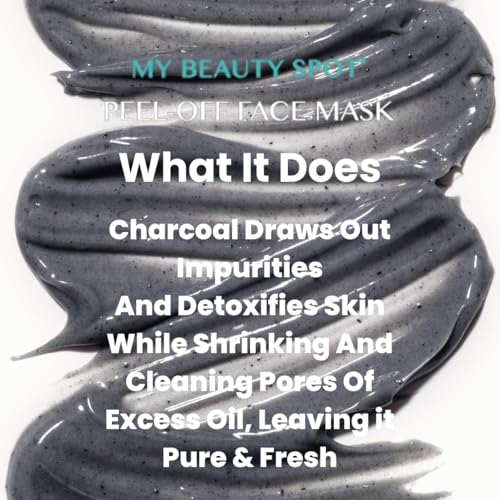 My Beauty Spot Charcoal Face Mask Peel-Off with Hyaluronic Acid 6.7oz for Blackheads & Pores