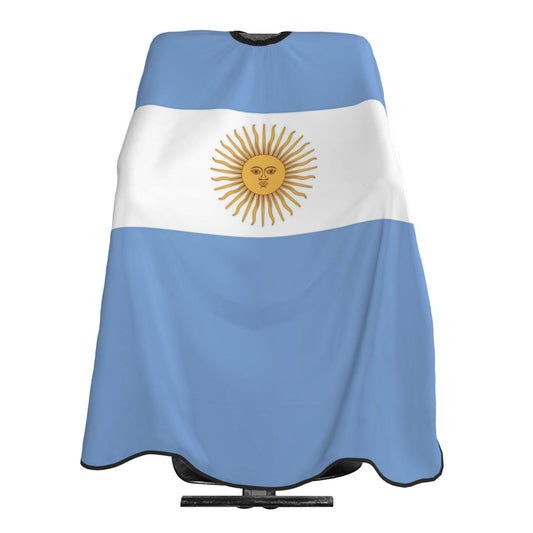 Argentina Flag Hair Cutting Barber Cape Hair Salon and Dyeing Styling Cloth for Women/Men