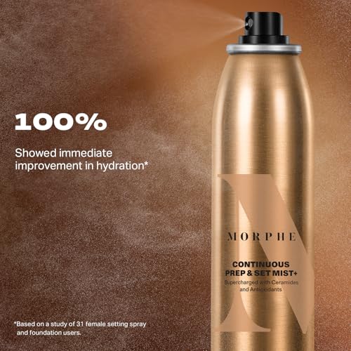 Morphe Mini Continuous Prep & Set Setting Spray - 1.3 oz Travel Size Mist