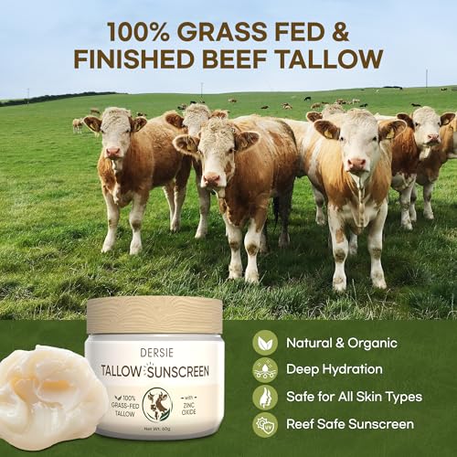 Dersie Tallow Sunscreen SPF 30 – Mineral UV Defense with Zinc Oxide