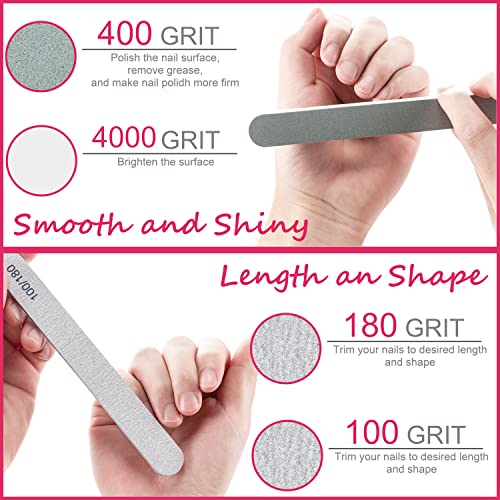 Hoewina Nail Polish Gel Remover Kit with Clips & Tools