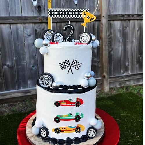 Racing Car Cake Toppers Set | Birthday Party Decorations