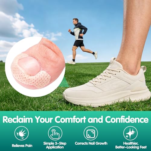 Ingrown Toenail Treatment Strips - 60 Count Breathable Toenail Corrector