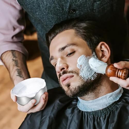 ARTIBETTER Stainless Steel Shaving Bowl with Lid - Durable Lather Mug