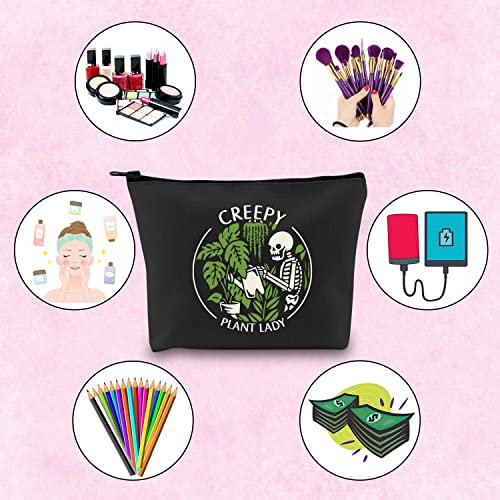 Creepy Plant Lady TSOTMO Makeup Bag | Multifuntional Zipper Pouch for Cosmetics & More - Housewarming Gift
