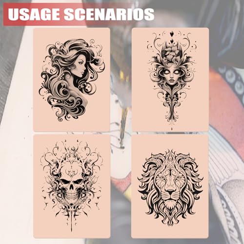 12Pcs 3mm Silicone Tattoo Practice Skins Double-Sided Fake Skin Sotica