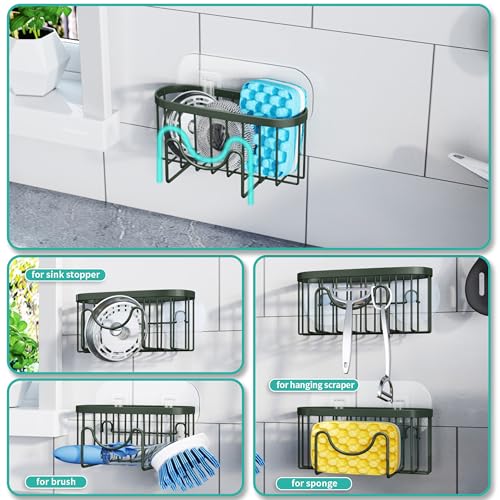 HapiRm M-Shaped Kitchen Sink Caddy - Rustproof Stainless Steel Organizer