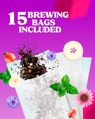 LOVARE Alpine Herbs Herbal Loose Leaf Tea - 80g Blend with Filters