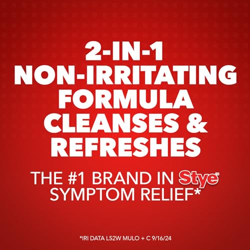 Stye Cleansing Eyelid Wipes 12 Count (Pack of 2) - Gentle Eye Care