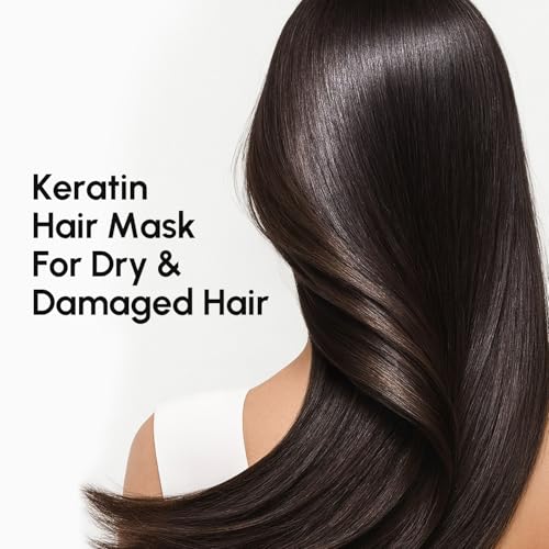 MAREE Deep Conditioning Hair Mask for Damaged Hair Treatment ? Keratin Hair Care for Hydrating Growth Repair Moisturizing ? Dry Curly Color Refreshing ? 10 Fl Oz, White