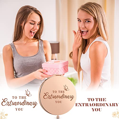 Chunful Bridesmaid Gift Set - 6 Rose Gold Mirrors & Scrunchies