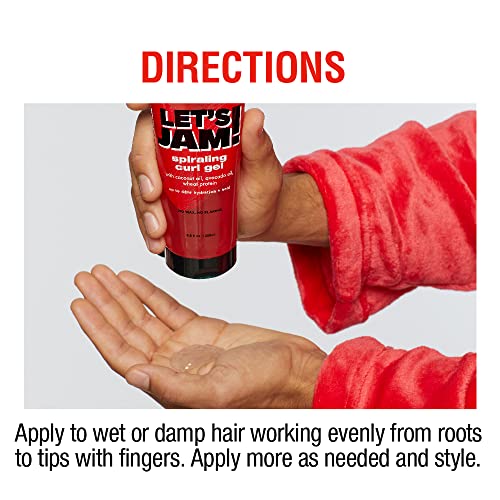 SoftSheen Carson Lets Jam! Spiraling Curl Gel for Curly Hair - 6.8 Fl Oz