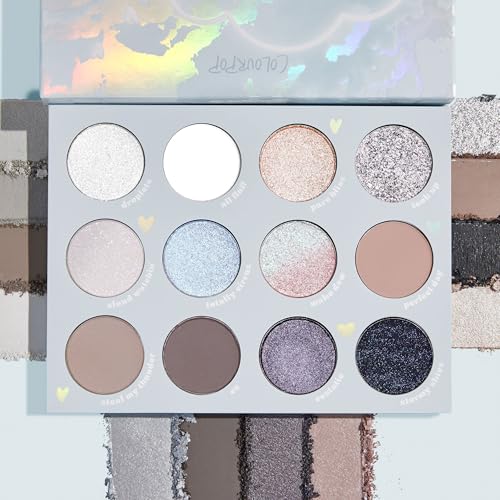 ColourPop Cloud 9 Eyeshadow Palette - Long-Wearing Multi-Finish Shades
