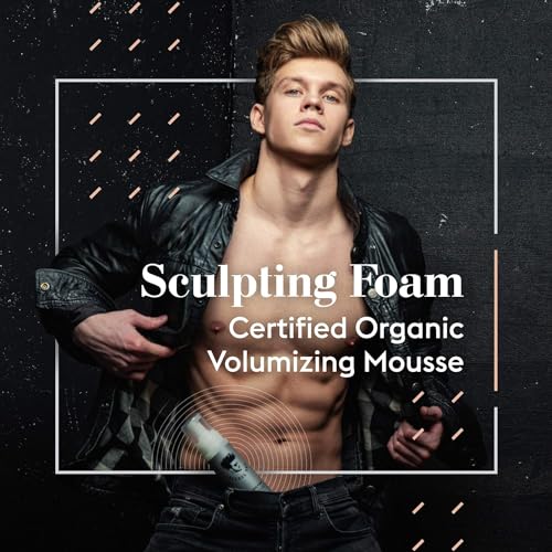 Avenue Man Unscented Sculpting Foam Mousse for Men - 7 oz, Frizz Control & Firm Hold