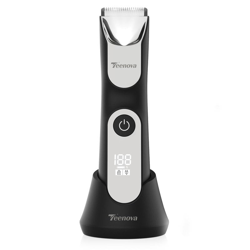 TEENOVA Electric Body Hair Trimmer Shaver (Silver)