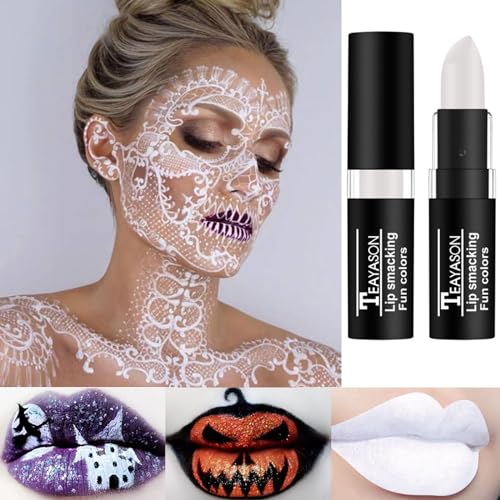 AKARY Blue Matte Lipstick - Long-Lasting Goth Lip Gloss for Halloween & Cosplay