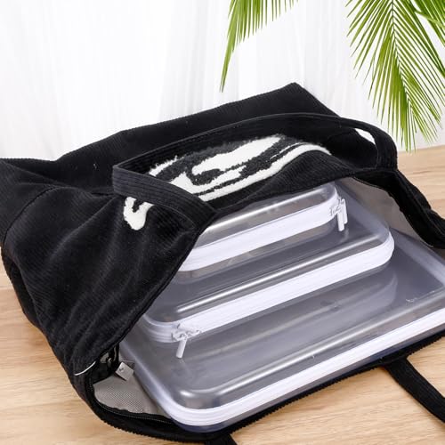 Hauojaus 2-Pack Clear Hard Shell Zipper Cases — Waterproof Storage for Cosmetics, Travel, and More
