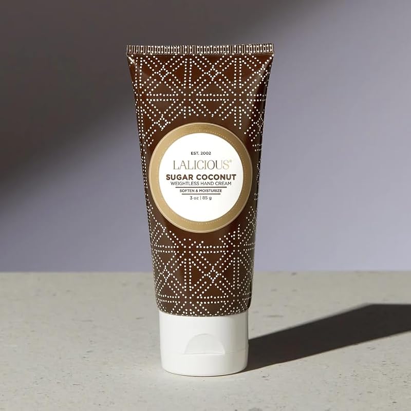 LALICIOUS Sugar Coconut Hand Cream - 3oz Moisturizing Lotion with Mango Butter