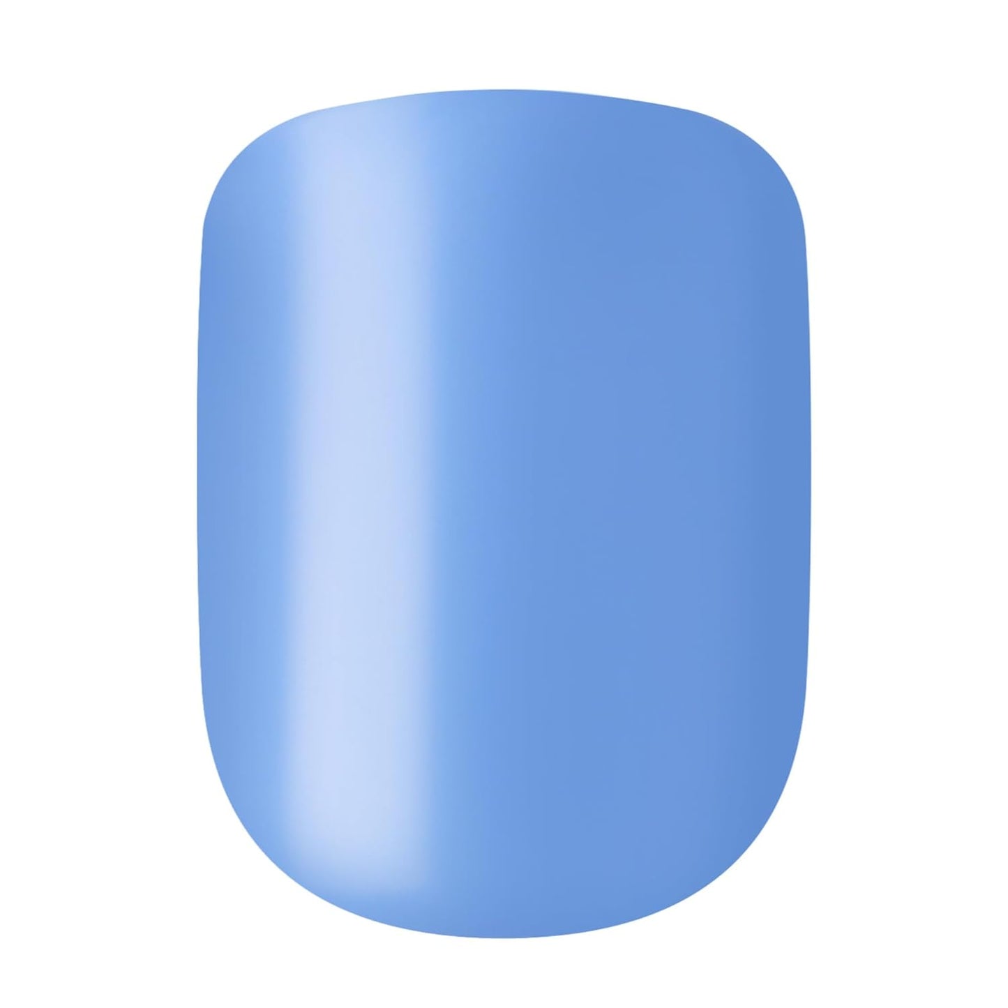 Impress No Glue Press-On Nails - Baby Why So Blue, Short Squoval Shape | 30 Nails, Prep Pad & Accessories